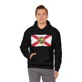 Florida Flag Black Unisex Heavy Blend™ Hooded Sweatshirt