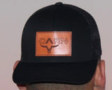 DARN Cattle Co. Bullhead Leather Patch Hat Black
